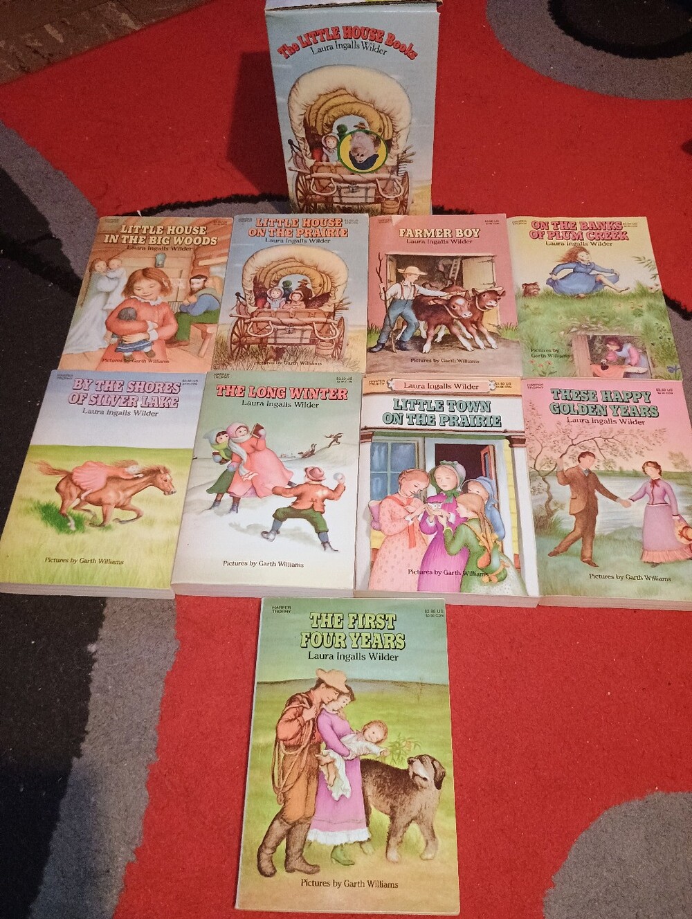 Laura Ingalls Wilder Little House Paperback Box Set - Pastel Covers